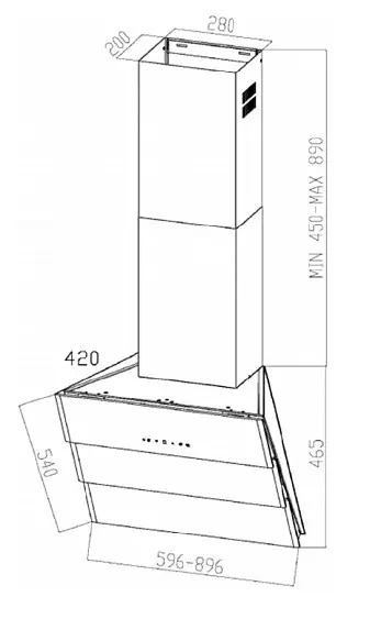 Вытяжка ZIGMUND SHTAIN K 219.61 V — фото