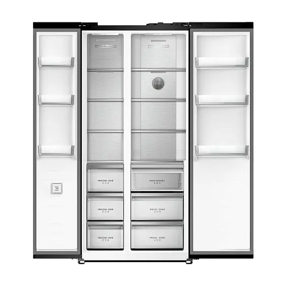 Холодильник TESLER RSD-537BI графит — фото