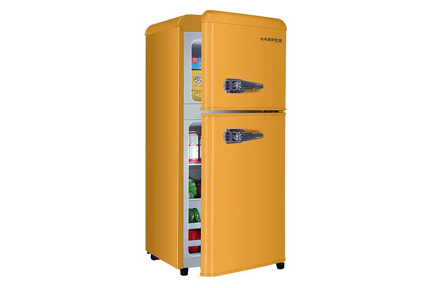 Холодильник HARPER HRF-T140M ORANGE — фото