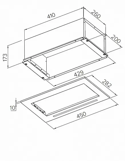Вытяжка MEFERI SMARTBOX45BK POWER — фото