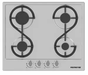 Встраиваемая газовая варочная панель Remenis REM-2152 inox