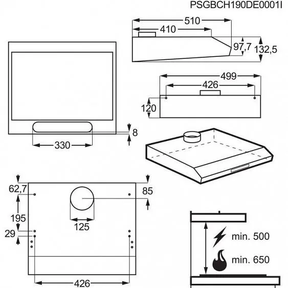 Вытяжка ELECTROLUX LFU9215X — фото