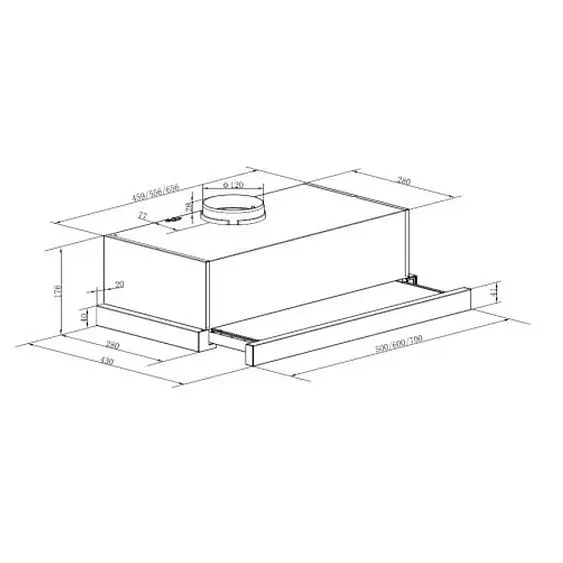Вытяжка HOMSair FLAT 60 Glass белый — фото