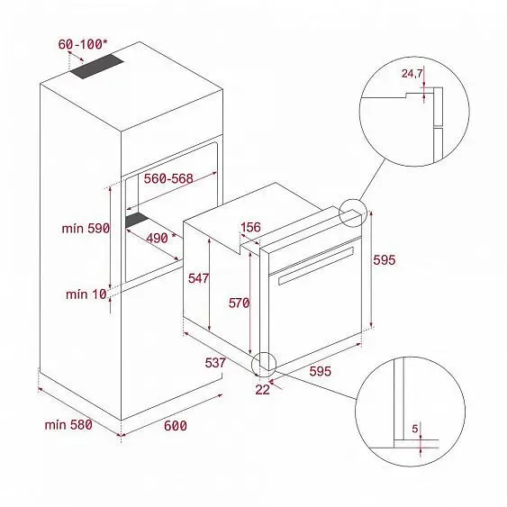 Духовой шкаф TEKA AIRFRY HSB 646 SS — фото