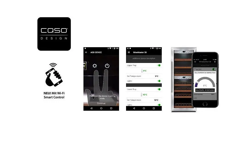 Винный шкаф CASO WineComfort 660 Smart — фото