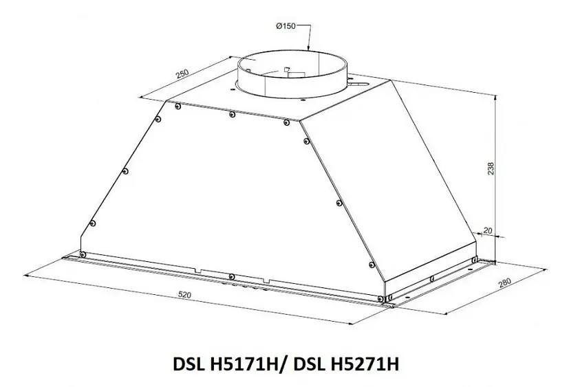 Вытяжка SCHAUB LORENZ DSL H5171H — фото