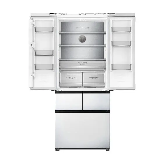 Холодильник TESLER RFD-427BI Sparkling White — фото