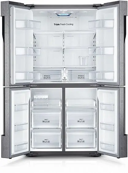 Холодильник Samsung RF905QBLAXW серебристый — фото