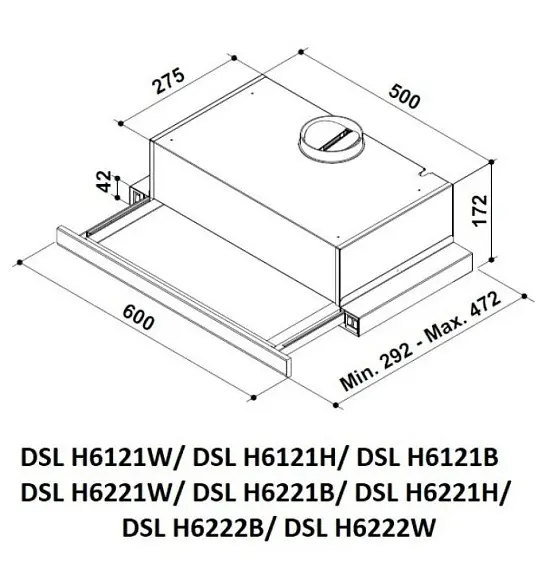 Вытяжка Smart Life DSL H6121H — фото