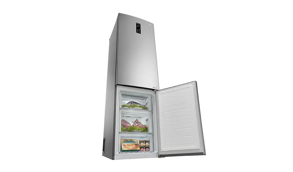 Холодильник LG GB-B60PZDZS серебристый — фото