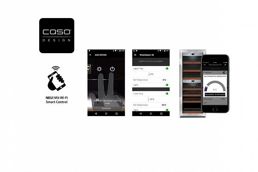 Винный шкаф CASO WineComfort 660 Smart — фото