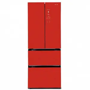 Холодильник TESLER RFD-361I RED GLASS
