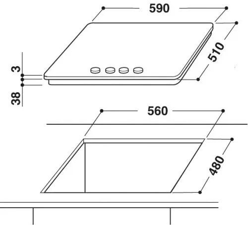 Поверхность WHIRLPOOL akt 424 s — фото