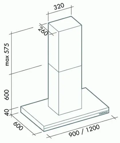 Вытяжка FALMEC Lumen Isola Steel 120 CLUI20.E0P1#NEUI491F — фото