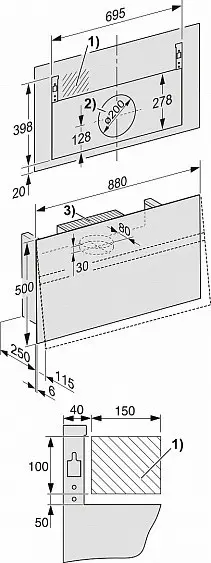 Вытяжка MIELE DA 9298 Screen blbo — фото