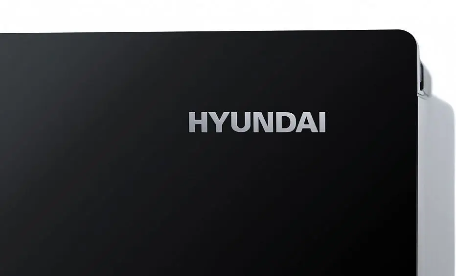 Холодильник HYUNDAI CM5005F черное стекло — фото