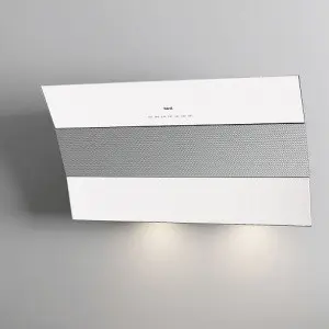 Вытяжка BEST PLANA 80 Нерж. сталь/белое стекло 07F97001