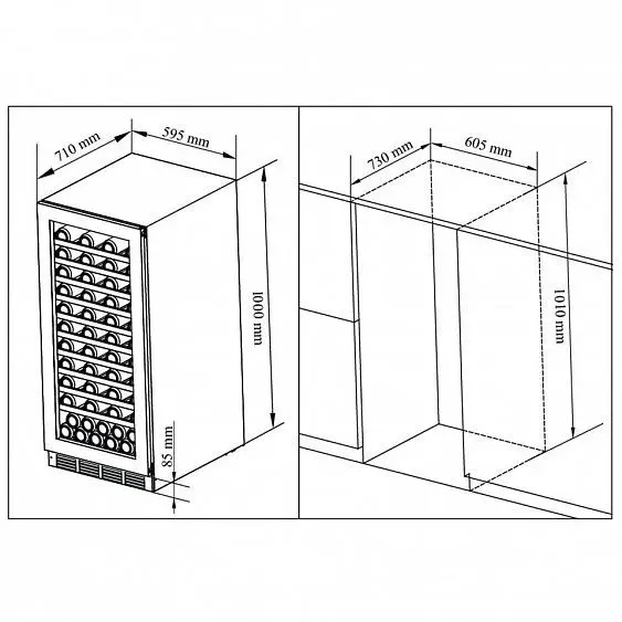Винный шкаф CAVANOVA CV090DT — фото