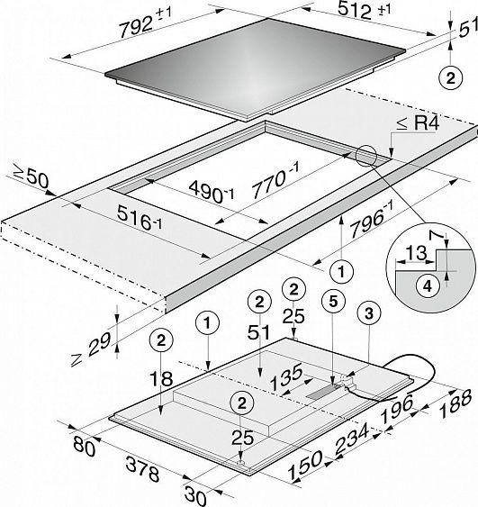 Поверхность MIELE km 6358