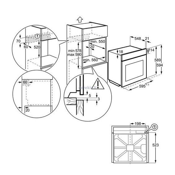 Духовой шкаф ELECTROLUX EOE7F31V