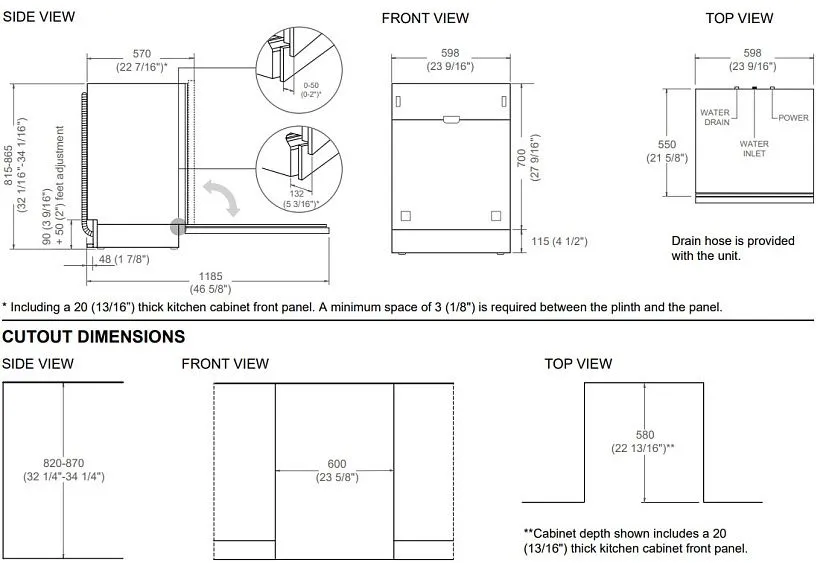 Посудомоечная машина BERTAZZONI DW60S3IBPSS