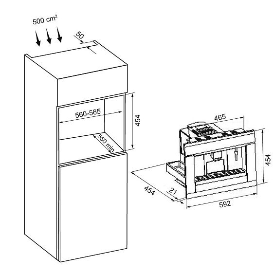 Кофемашина KRONA Onyx 45H coffee BL/BL