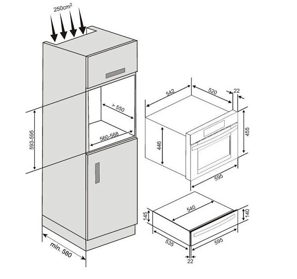 Ящик для подогрева посуды BERTAZZONI WD60B
