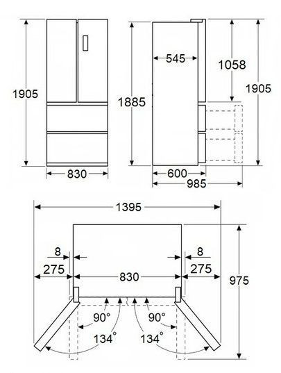 Холодильник MAUNFELD MFF190NFDSB01