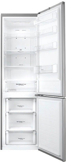 Холодильник LG GB-P20PZCZS серебристый