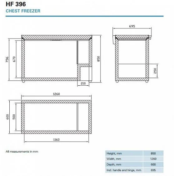 Морозильный ларь VESTFROST SOLUTIONS HF 396 (386 л)