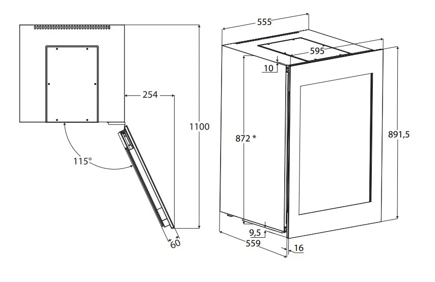 Винный шкаф HIBERG ROYAL W 85