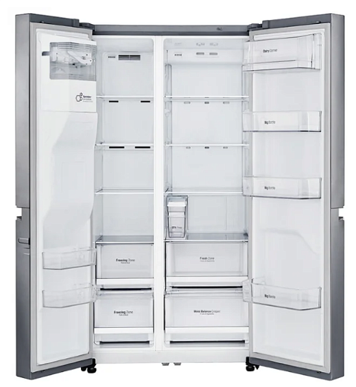 Холодильник LG GS-L761PZXV нержавеющая сталь