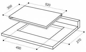 Газовая панель Lex GVS 320 ix