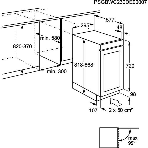 Винный шкаф AEG AWUS018B7B