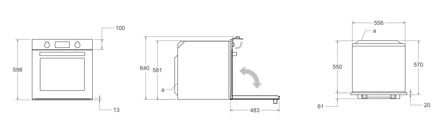 Духовой шкаф BERTAZZONI FMOD6117VTB1