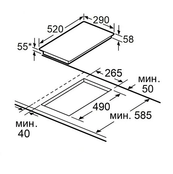 Варочная поверхность MAUNFELD AVI3021BK