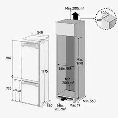 Холодильник SAMSUNG BRB26715DWW/EF