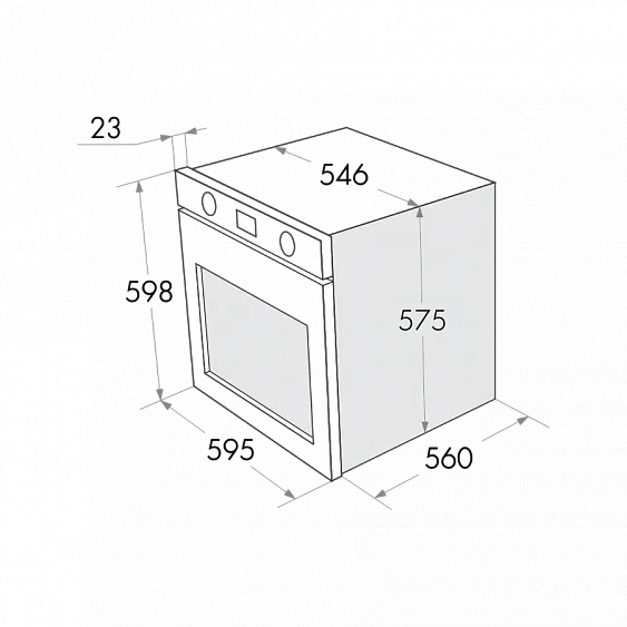 Электрический духовой шкаф MAUNFELD meoh.6711w (цвет белый+белое стекло )