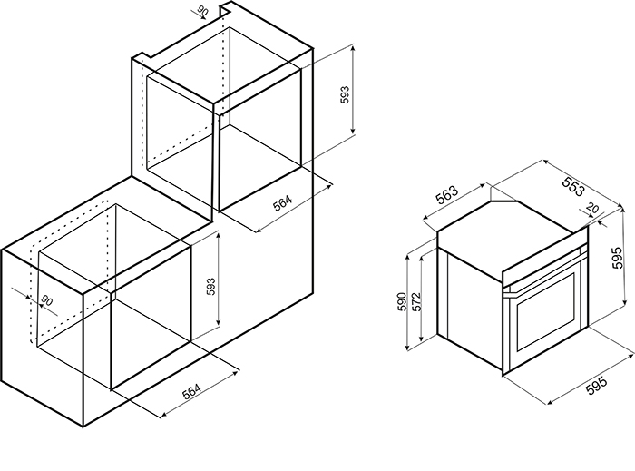 Электрический духовой шкаф EXITEQ cko-890 dgf