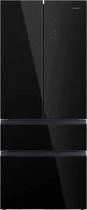 Холодильник WEISSGAUFF WFD 450 Built-in Inverter NoFrost Black Glass