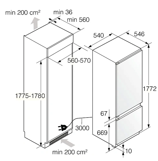 Холодильник ASKO RBC276SND1.P