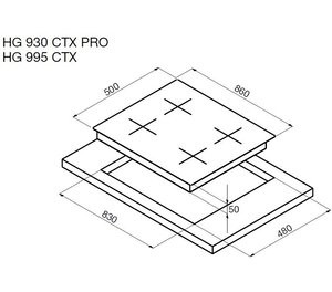 Поверхность KORTING hg 930 ctx