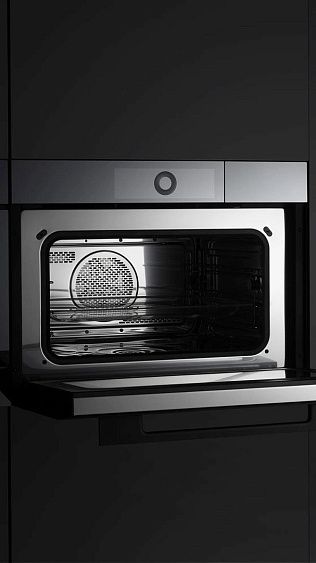 Паровой шкаф V-ZUG CombiSteamer V6000 45M PowerSteam CSM6T-23047 чёрное стекло