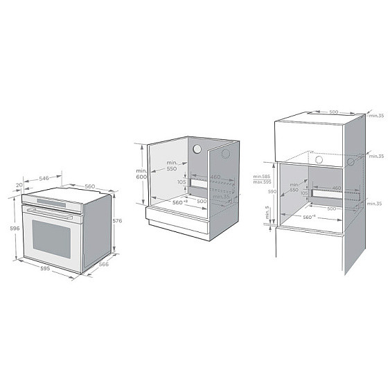 Духовой шкаф KORTING OKB 1360 CSGW MW