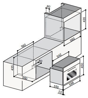 Духовой шкаф ILVE 645-CE3 графит