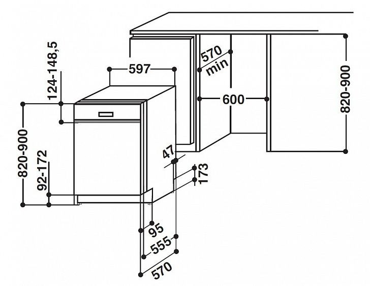 Посудомоечная машина BAUKNECHT gsik 8254 a2p