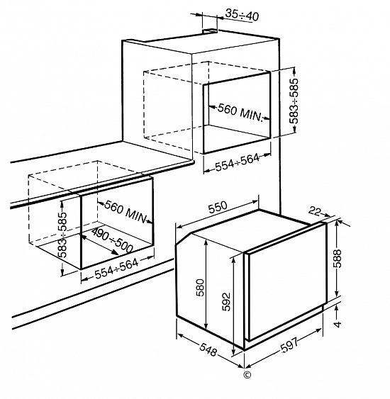 Духовой шкаф SMEG sf750ot