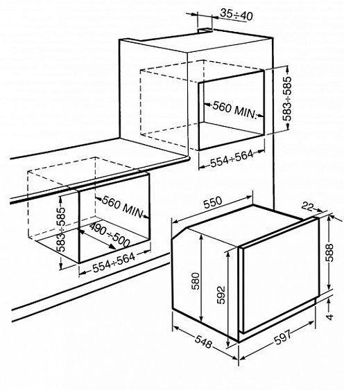 Духовой шкаф SMEG sf855po
