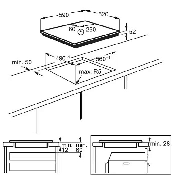 Варочная поверхность ELECTROLUX EIT60428C