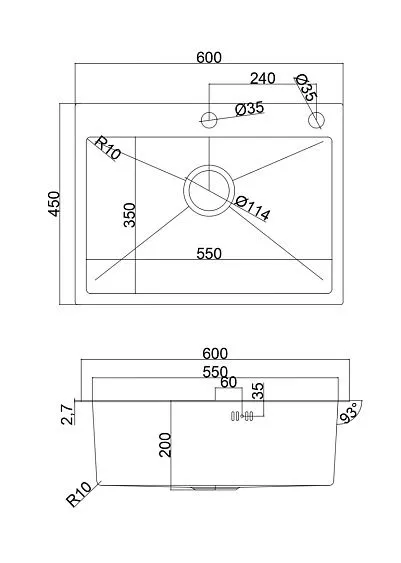 Кухонная мойка EMAR EMB-119 PVD Nano Coppery